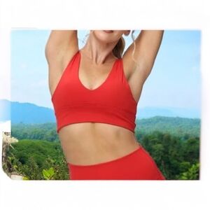NWT 86th & Madison Red V Women's Sports Bra Size XL